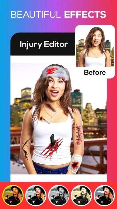 Injury Photo Editor 2019 स्क्रीनशॉट 4