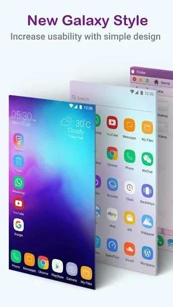 S10 Galaxy Theme Launcher स्क्रीनशॉट 2