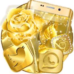 Golden Rose Launcher Theme