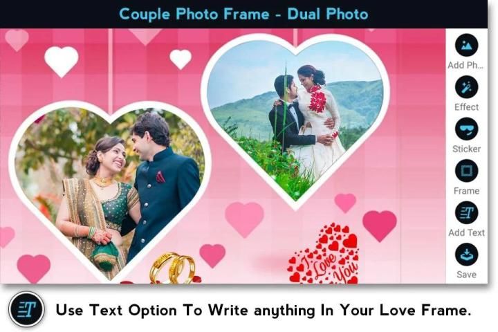 Couple Photo Frame - Multi Photo स्क्रीनशॉट 2