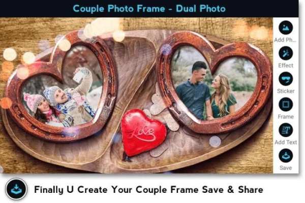 Couple Photo Frame - Multi Photo स्क्रीनशॉट 1
