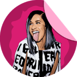 ikon Cardi B Stickers for WhatsApp