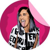 Cardi B Stickers for WhatsApp