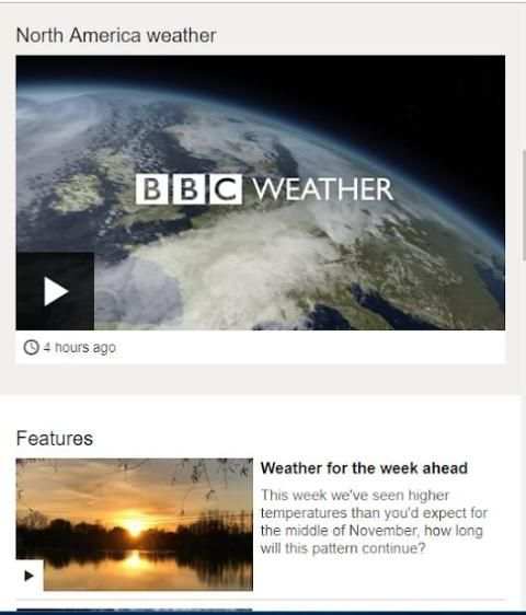 BBC Weather App screenshot 1