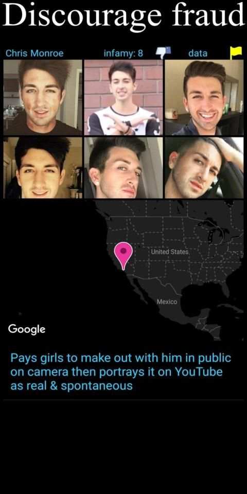 Liar Racist Cheater & misc. nuisance database screenshot 14