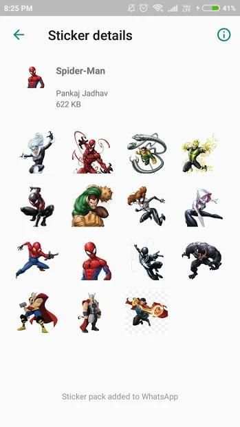 Avengers WA Stickers screenshot 1