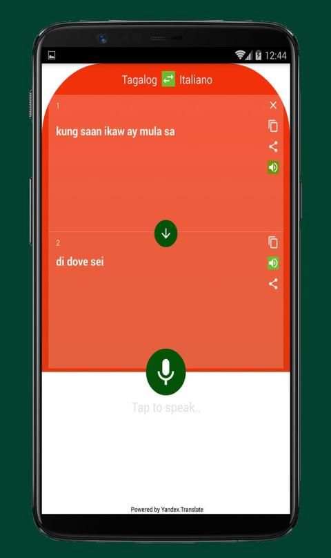 Italian to Tagalog Translator App screenshot 3