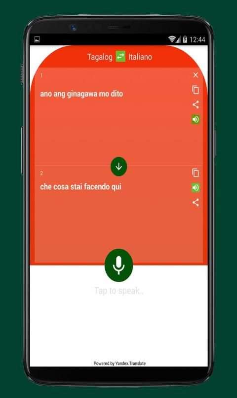 Italian to Tagalog Translator App screenshot 1