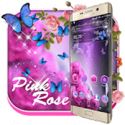 ikon Pink Rose Launcher Theme