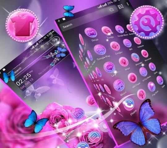 Pink Rose Launcher Theme screenshot 4
