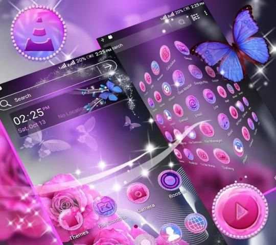 Pink Rose Launcher Theme screenshot 3