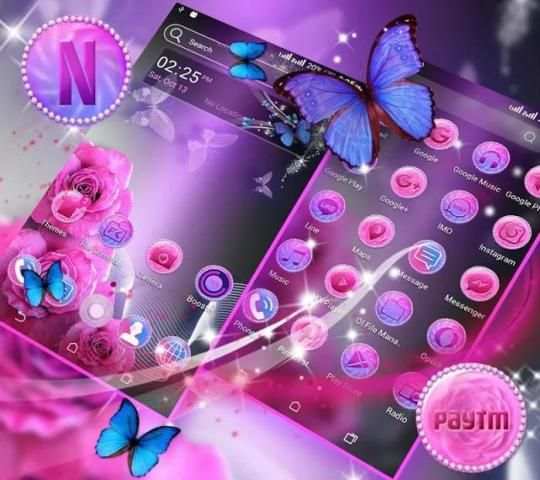 Pink Rose Launcher Theme screenshot 5