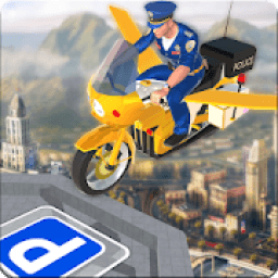 ikon Flying Police Bike Rider Marshal : Rescue Mission