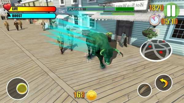 Bull Simulator Rampage Game 2019 : City Angry Bull स्क्रीनशॉट 3