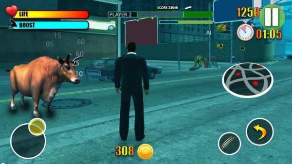 Bull Simulator Rampage Game 2019 : City Angry Bull स्क्रीनशॉट 1