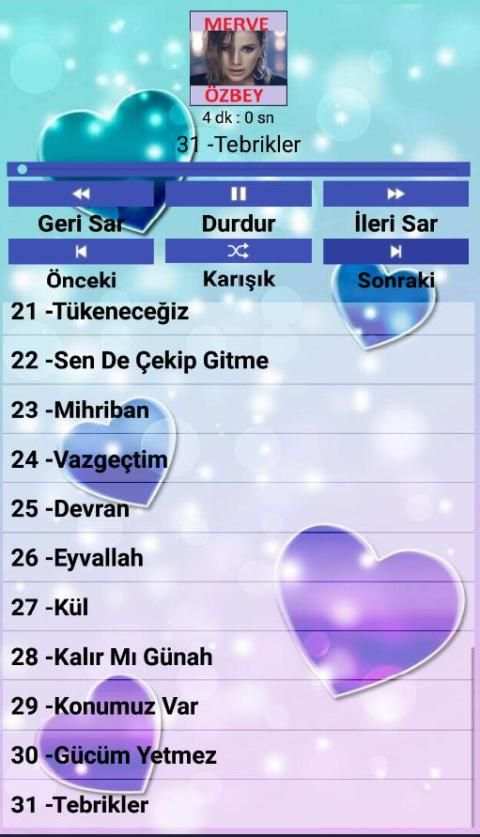 Merve ÖZBEY Şarkıları(İnternetsiz) screenshot 5