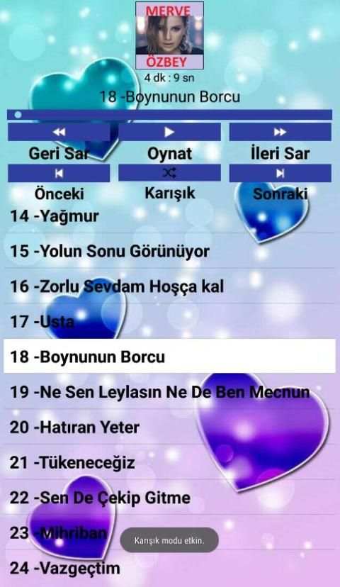 Merve ÖZBEY Şarkıları(İnternetsiz) screenshot 1