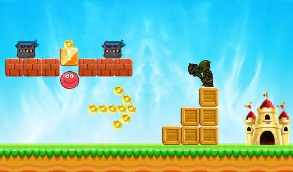 Angry red ball - Bounce Ball volume 3 screenshot 1
