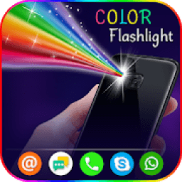 ikon Color Flashlight : Torch LED Flash On Call &amp; SMS