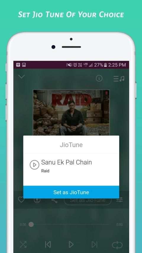 Set Caller Tune From Jio Music Live Info स्क्रीनशॉट 1