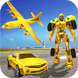 US Police Car Robot Transform : Transporter Plane आइकन