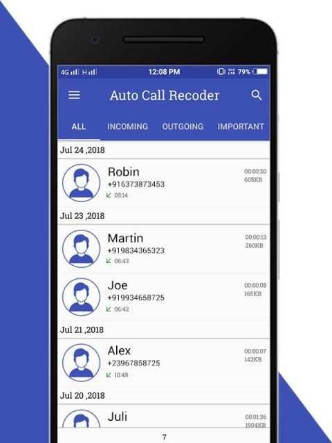 Auto Call Recoder स्क्रीनशॉट 5