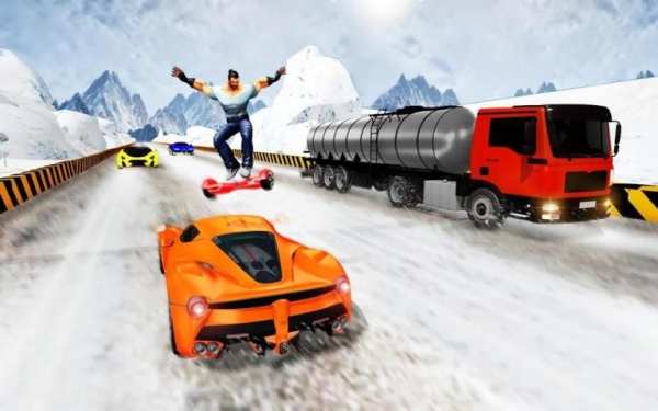 Hoverboard Traffic Racing screenshot 1