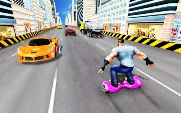 Hoverboard Traffic Racing screenshot 2