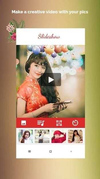 Photo video maker with music स्क्रीनशॉट 1