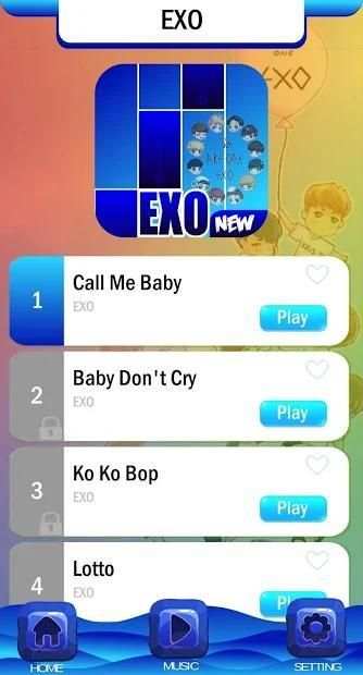 EXO Chibi Piano Tiles स्क्रीनशॉट 3