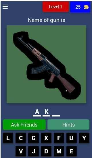 Guess PUBG GUNS screenshot 15