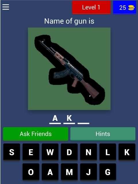 Guess PUBG GUNS screenshot 7