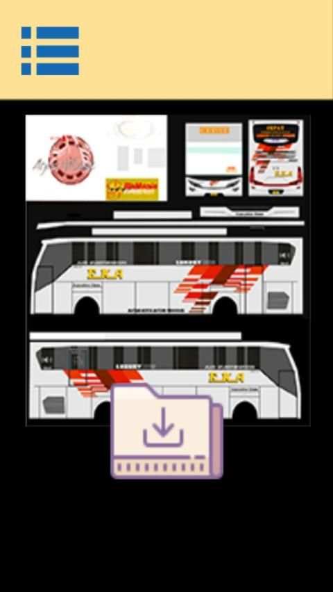 Livery ES Bus Simulator Pariwisata screenshot 1
