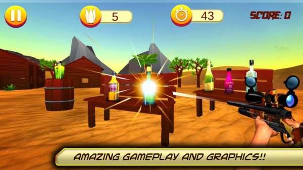 Bottle Shooting Expert - Sniper Shooting Games screenshot 2