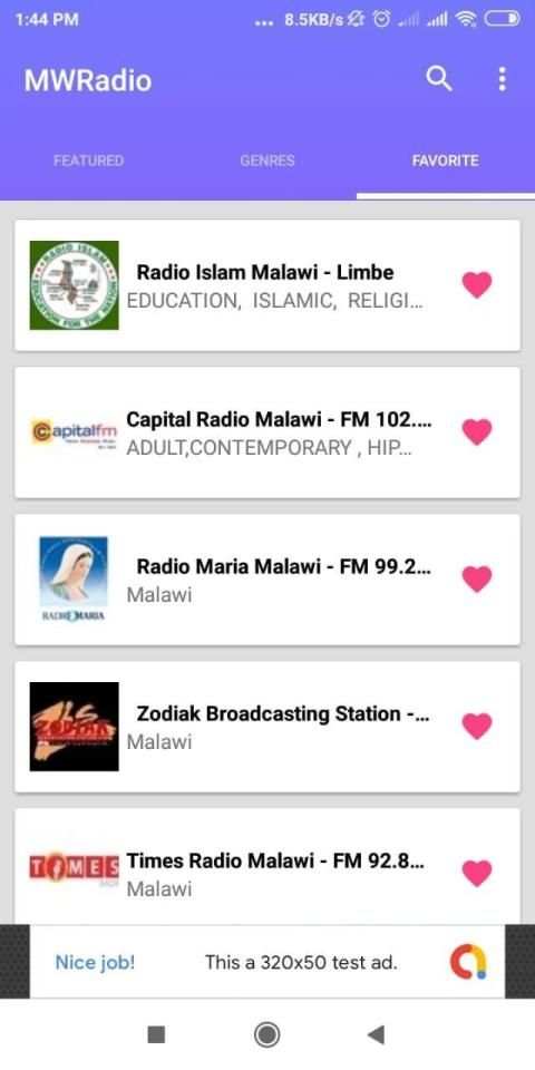 MWRadio screenshot 1