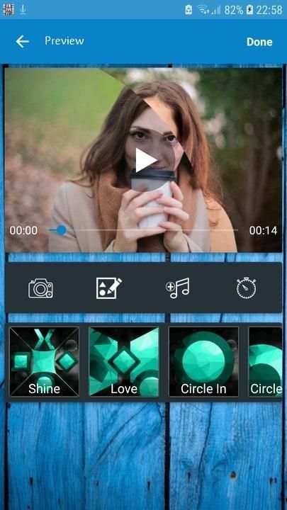 Imagen a Video Maker con música स्क्रीनशॉट 2
