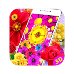 ikon Floral Clocks - 3D Live Wallpapers