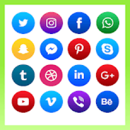 All Social Media Sites in one icon