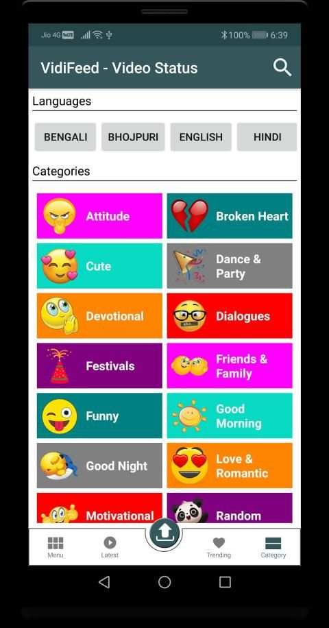 Video Status 2019 - VidiFeed screenshot 1