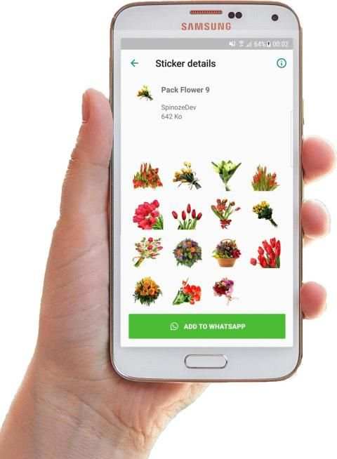 WAStickerApp - * Flower Stickers for Whatsapp * screenshot 2