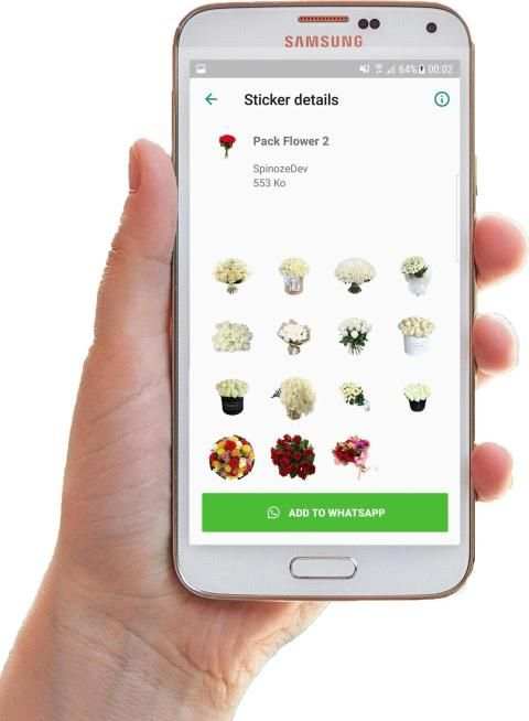 WAStickerApp - * Flower Stickers for Whatsapp * स्क्रीनशॉट 7