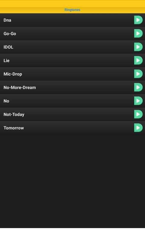 BTS Ringtones / Songs (without internet) screenshot 2