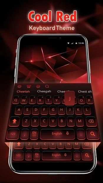 Black Red Keyboard स्क्रीनशॉट 1