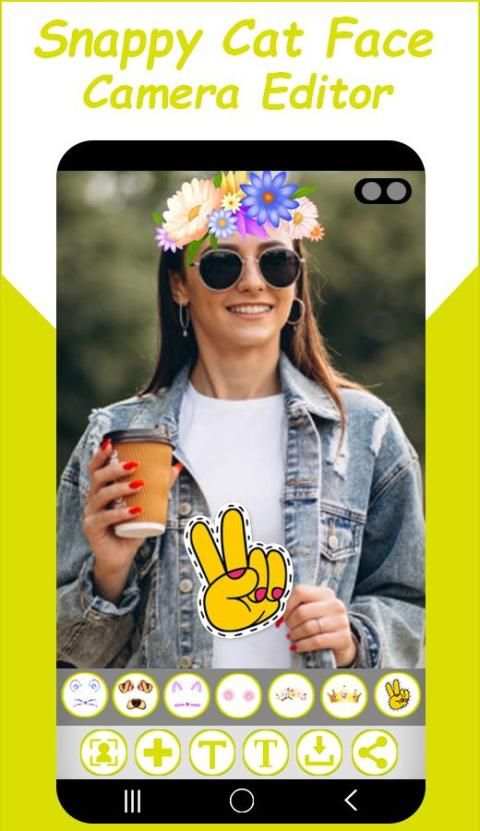 Snappy Cat Face Camera Editor screenshot 3