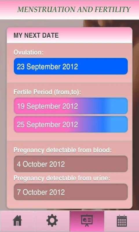 Menstruation Fertility Pro Lte screenshot 4