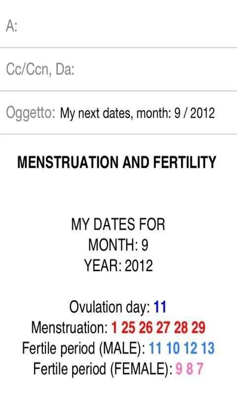 Menstruation Fertility Pro Lte स्क्रीनशॉट 1