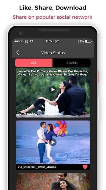 Feeling Video Status And Feeling Text Status screenshot 1