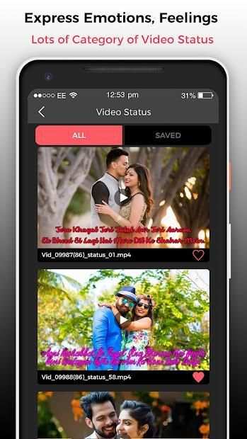 Feeling Video Status And Feeling Text Status screenshot 4