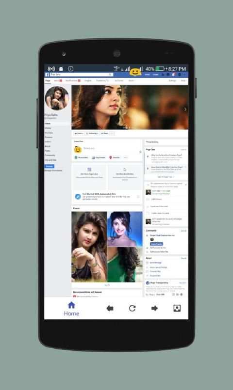 Desktop view# Facebook twitter Youtube PC version screenshot 5