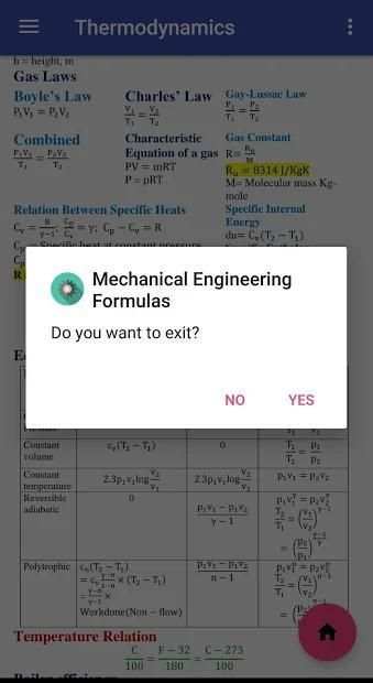Mechanical Engineering Formulas screenshot 1